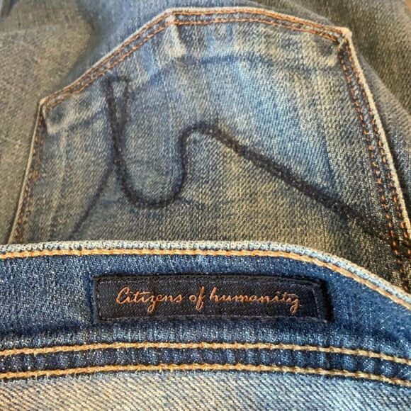 Citizens of Humanity Women Stretch Jeans Ingrid #002 Low Waist Flair size 30 - Picture 7 of 11